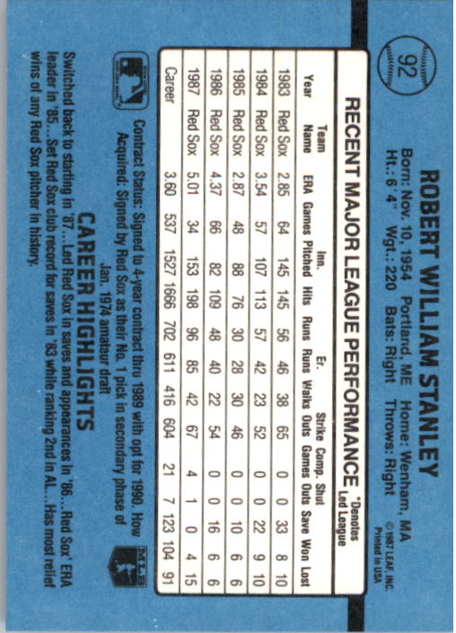 thumbnail 185  - A9178- 1988 Donruss Baseball Cards 1-250 +Rookies -You Pick- 10+ FREE US SHIP