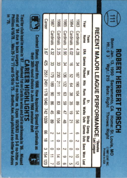thumbnail 209  - 1988 Donruss Baseball Card Pick 1-248