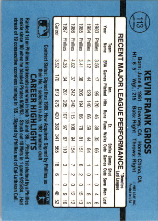 thumbnail 227  - A9178- 1988 Donruss Baseball Cards 1-250 +Rookies -You Pick- 10+ FREE US SHIP