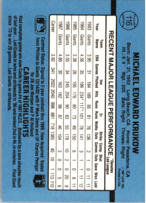 thumbnail 233  - A9178- 1988 Donruss Baseball Cards 1-250 +Rookies -You Pick- 10+ FREE US SHIP