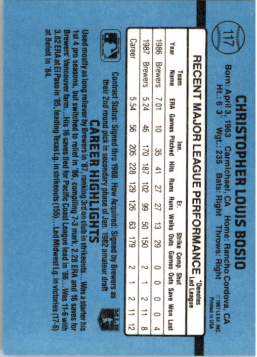 thumbnail 235  - A9178- 1988 Donruss Baseball Cards 1-250 +Rookies -You Pick- 10+ FREE US SHIP