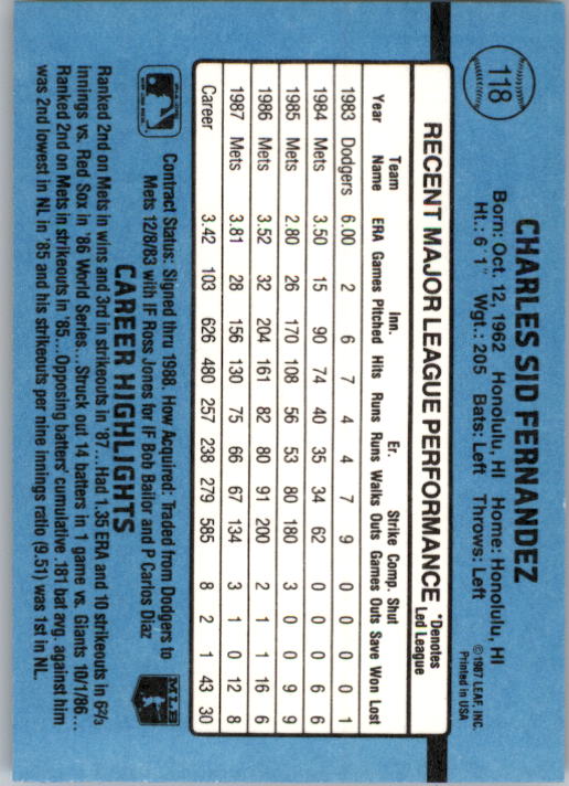 thumbnail 225  - 1988 Donruss Baseball (Cards 1-200) (Pick Your Cards)