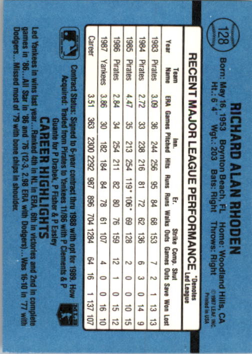 thumbnail 257  - A9178- 1988 Donruss Baseball Cards 1-250 +Rookies -You Pick- 10+ FREE US SHIP