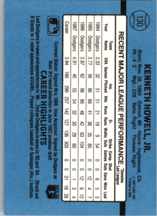 thumbnail 249  - 1988 Donruss Baseball (Cards 1-200) (Pick Your Cards)
