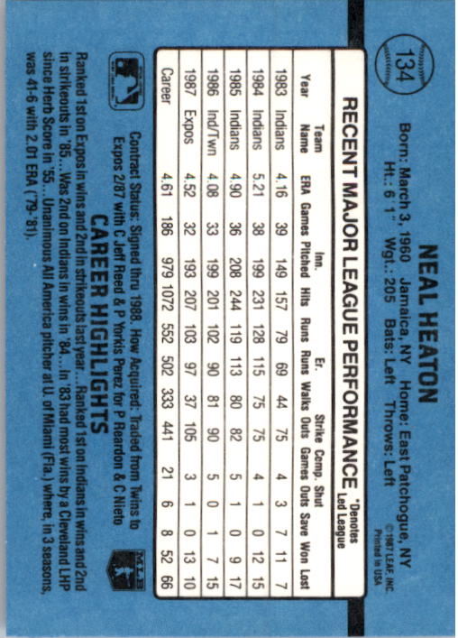 thumbnail 257  - 1988 Donruss Baseball (Cards 1-200) (Pick Your Cards)