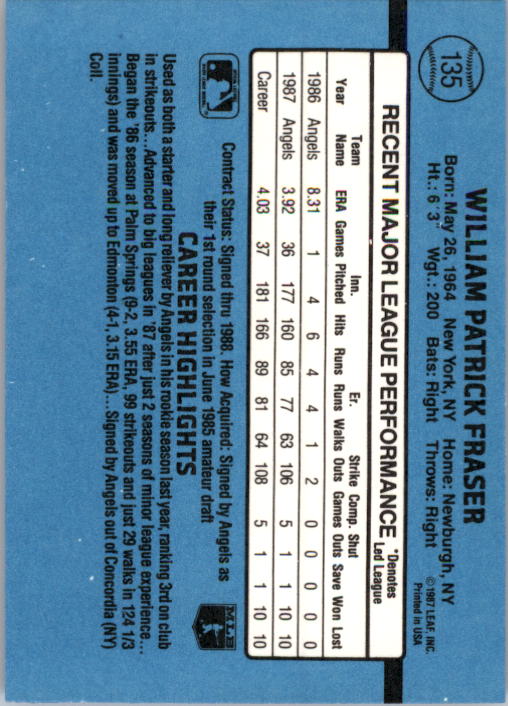 thumbnail 259  - 1988 Donruss Baseball (Cards 1-200) (Pick Your Cards)