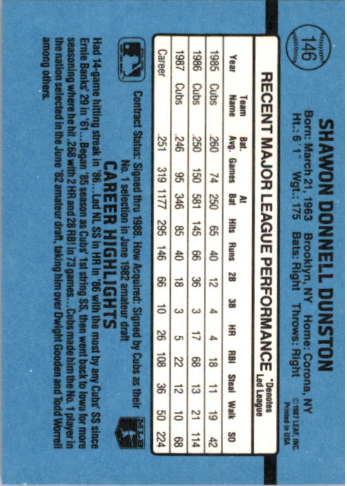 thumbnail 281  - 1988 Donruss Baseball (Cards 1-200) (Pick Your Cards)