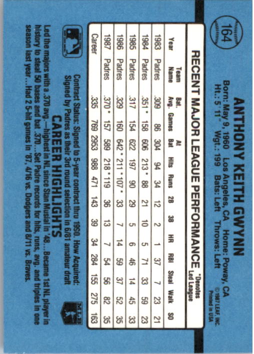 thumbnail 329  - A9178- 1988 Donruss Baseball Cards 1-250 +Rookies -You Pick- 10+ FREE US SHIP