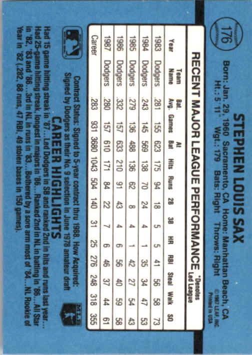thumbnail 353  - A9178- 1988 Donruss Baseball Cards 1-250 +Rookies -You Pick- 10+ FREE US SHIP
