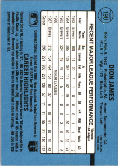 thumbnail 367  - 1988 Donruss Baseball Card Pick 1-248