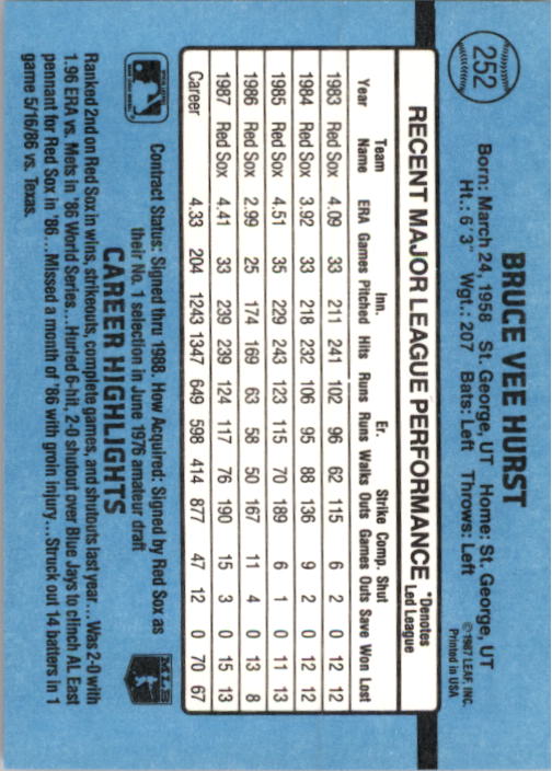 B2120- 1988 Donruss Baseball Cards 249-496 +Rookies -You Pick- 10+ FREE US SHIP - Picture 9 of 497