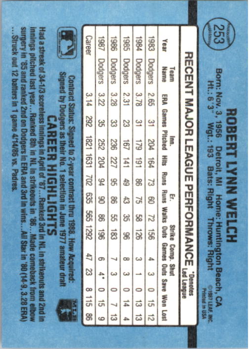 B2120- 1988 Donruss Baseball Cards 249-496 +Rookies -You Pick- 10+ FREE US SHIP - Picture 11 of 497