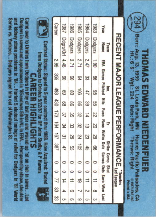B2120- 1988 Donruss Baseball Cards 249-496 +Rookies -You Pick- 10+ FREE US SHIP - Picture 93 of 497