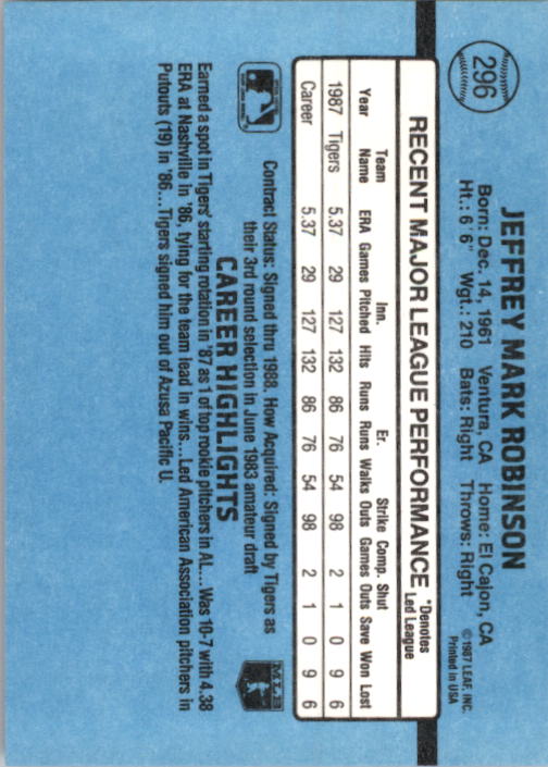 B2120- 1988 Donruss Baseball Cards 249-496 +Rookies -You Pick- 10+ FREE US SHIP - Picture 97 of 497