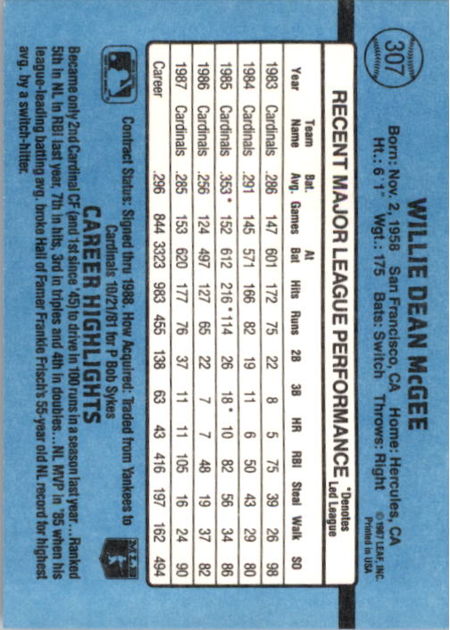 B2120- 1988 Donruss Baseball Cards 249-496 +Rookies -You Pick- 10+ FREE US SHIP - Picture 119 of 497