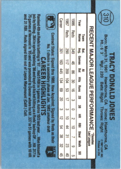 B2120- 1988 Donruss Baseball Cards 249-496 +Rookies -You Pick- 10+ FREE US SHIP - Picture 125 of 497