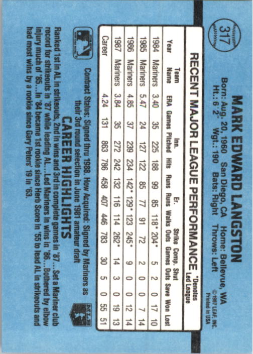 B2120- 1988 Donruss Baseball Cards 249-496 +Rookies -You Pick- 10+ FREE US SHIP - Picture 139 of 497