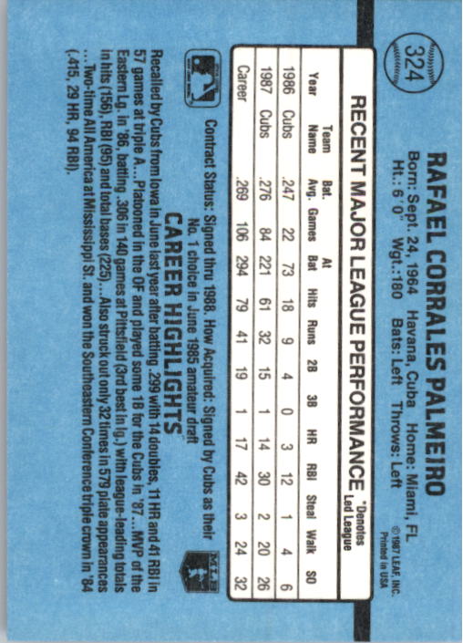 B2120- 1988 Donruss Baseball Cards 249-496 +Rookies -You Pick- 10+ FREE US SHIP - Picture 153 of 497