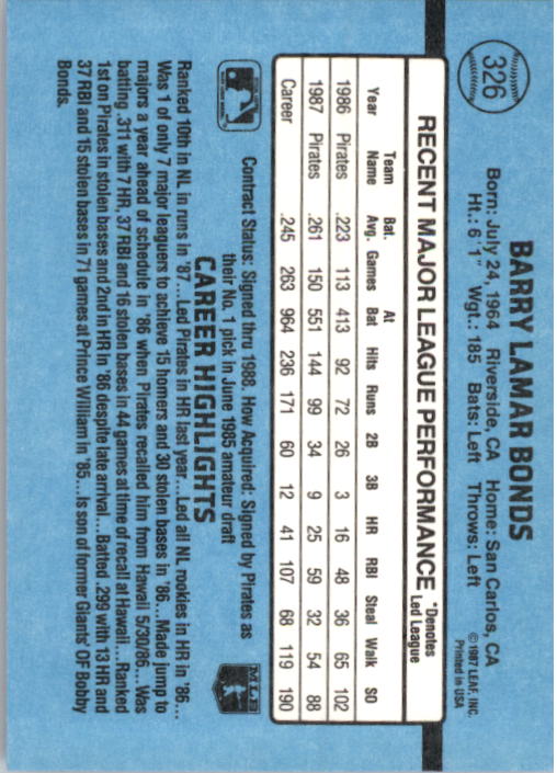 B2120- 1988 Donruss Baseball Cards 249-496 +Rookies -You Pick- 10+ FREE US SHIP - Picture 157 of 497