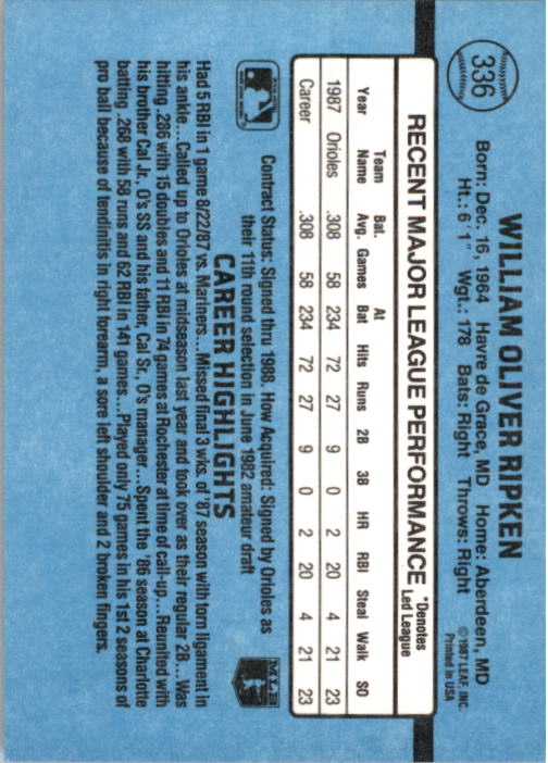 B2120- 1988 Donruss Baseball Cards 249-496 +Rookies -You Pick- 10+ FREE US SHIP - Picture 177 of 497