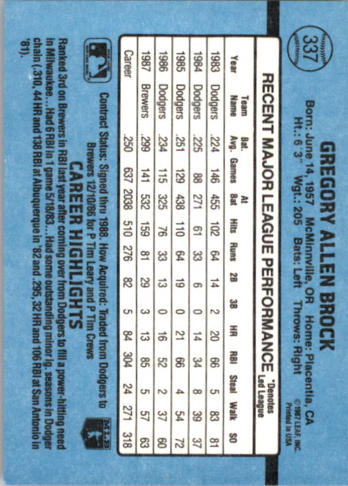 B2120- 1988 Donruss Baseball Cards 249-496 +Rookies -You Pick- 10+ FREE US SHIP - Picture 179 of 497