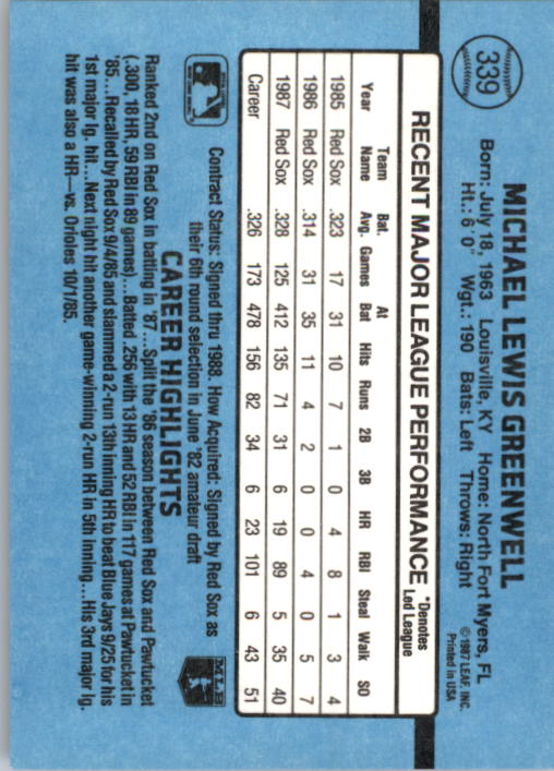 B2120- 1988 Donruss Baseball Cards 249-496 +Rookies -You Pick- 10+ FREE US SHIP - Picture 183 of 497