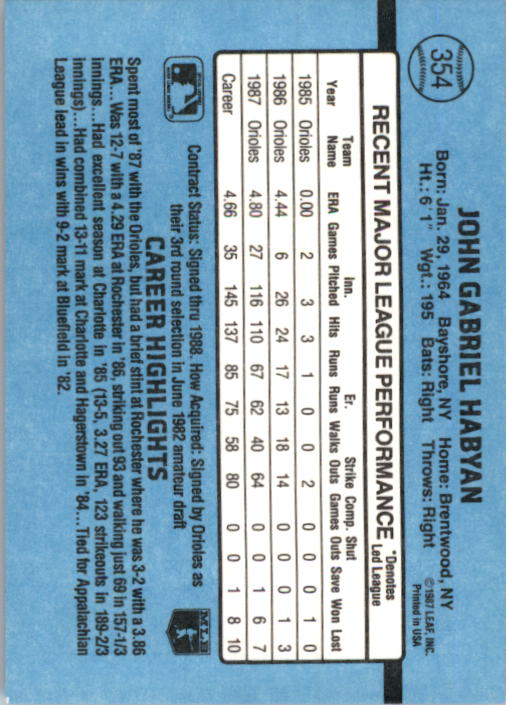 B2120- 1988 Donruss Baseball Cards 249-496 +Rookies -You Pick- 10+ FREE US SHIP - Picture 213 of 497