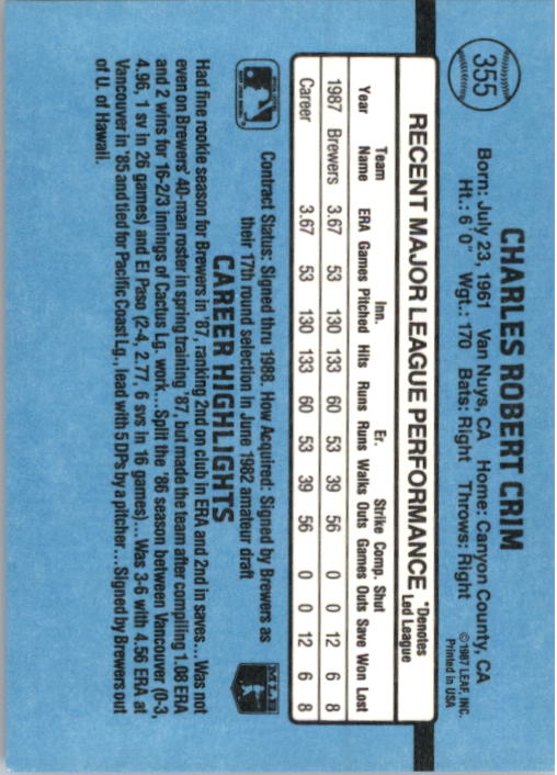 B2120- 1988 Donruss Baseball Cards 249-496 +Rookies -You Pick- 10+ FREE US SHIP - Picture 215 of 497