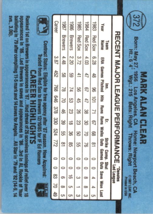 B2120- 1988 Donruss Baseball Cards 249-496 +Rookies -You Pick- 10+ FREE US SHIP - Picture 249 of 497