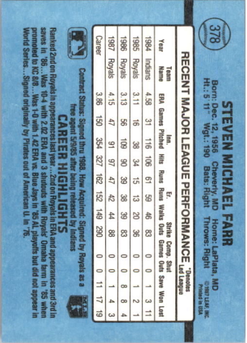 B2120- 1988 Donruss Baseball Cards 249-496 +Rookies -You Pick- 10+ FREE US SHIP - Picture 261 of 497