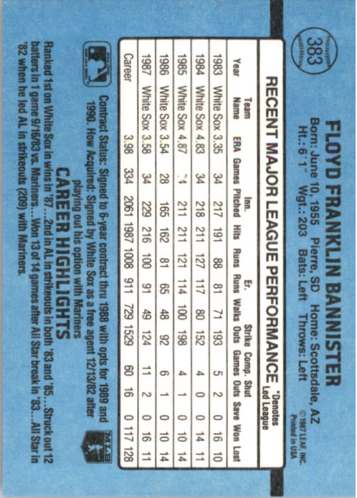 B2120- 1988 Donruss Baseball Cards 249-496 +Rookies -You Pick- 10+ FREE US SHIP - Picture 271 of 497