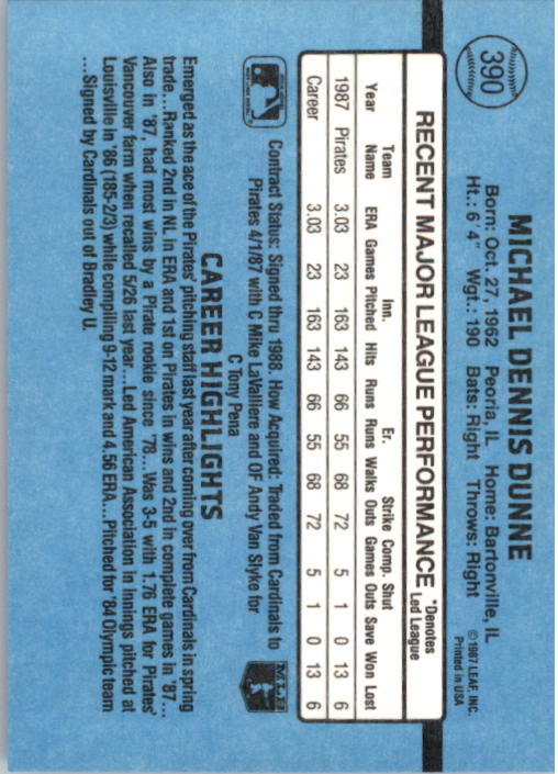 B2120- 1988 Donruss Baseball Cards 249-496 +Rookies -You Pick- 10+ FREE US SHIP - Picture 285 of 497