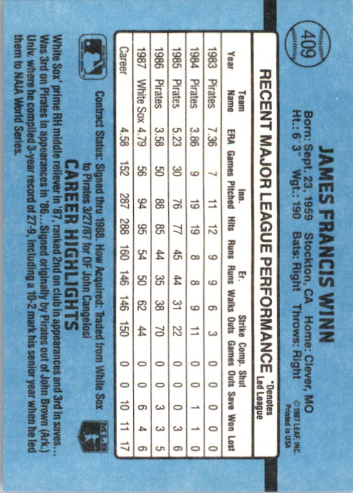 thumbnail 17  - 1988 Donruss Baseball (Cards 401-599) (Pick Your Cards)