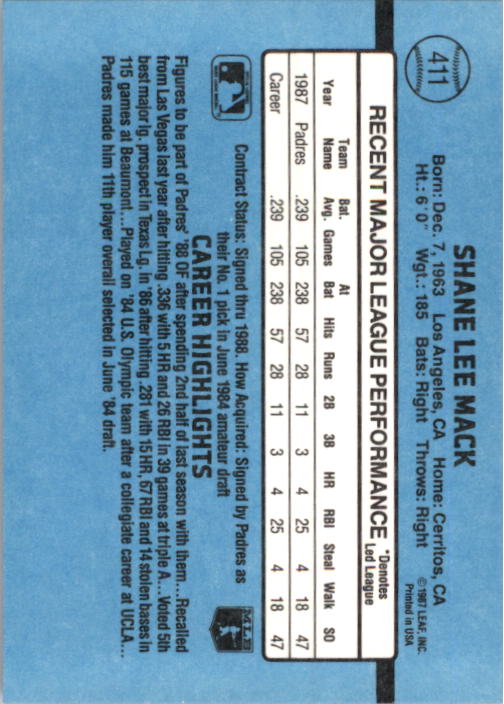 B2120- 1988 Donruss Baseball Cards 249-496 +Rookies -You Pick- 10+ FREE US SHIP - Picture 327 of 497