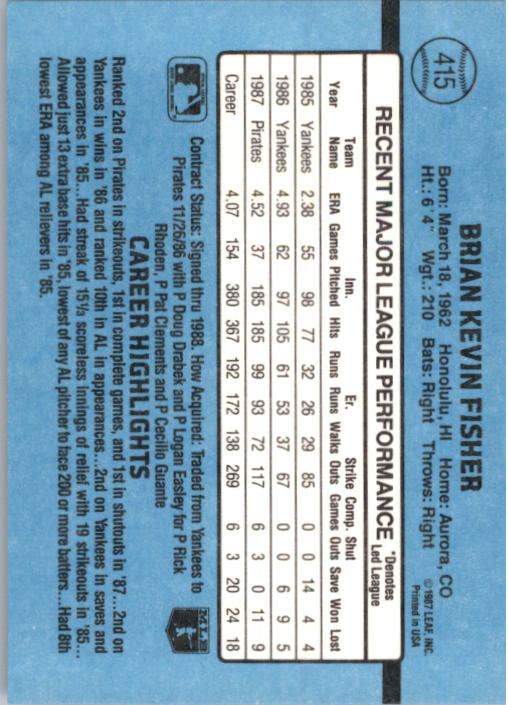 B2120- 1988 Donruss Baseball Cards 249-496 +Rookies -You Pick- 10+ FREE US SHIP - Picture 335 of 497