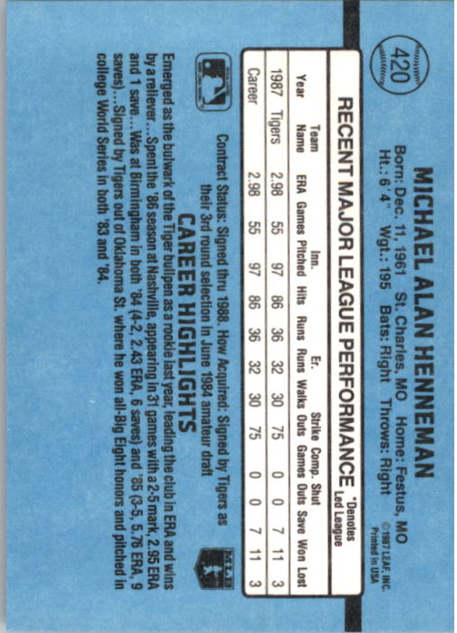 B2120- 1988 Donruss Baseball Cards 249-496 +Rookies -You Pick- 10+ FREE US SHIP - Picture 345 of 497