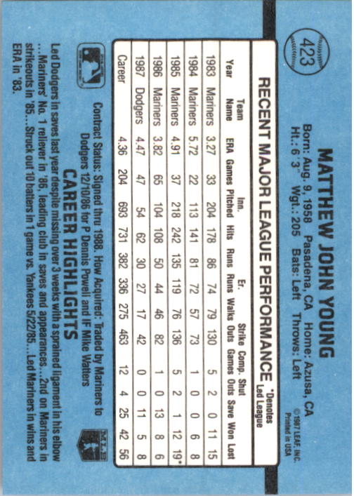 thumbnail 45  - 1988 Donruss Baseball (Cards 401-599) (Pick Your Cards)