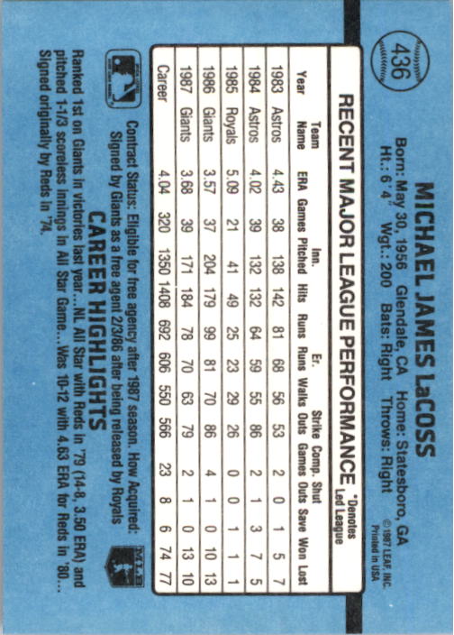 thumbnail 71  - 1988 Donruss Baseball (Cards 401-599) (Pick Your Cards)