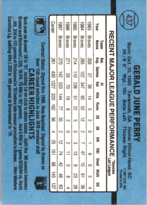 B2120- 1988 Donruss Baseball Cards 249-496 +Rookies -You Pick- 10+ FREE US SHIP - Picture 379 of 497