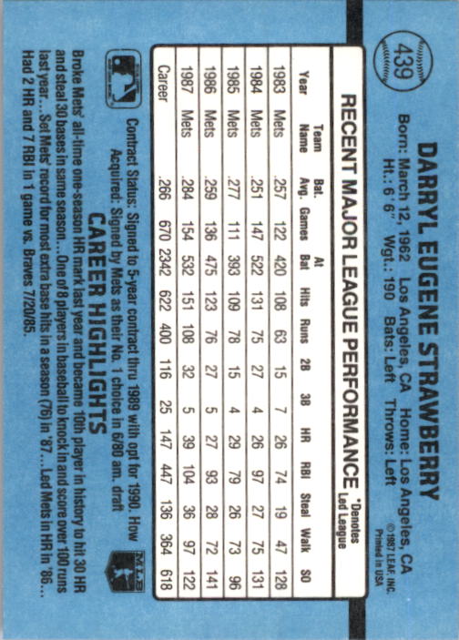 B2120- 1988 Donruss Baseball Cards 249-496 +Rookies -You Pick- 10+ FREE US SHIP - Picture 383 of 497