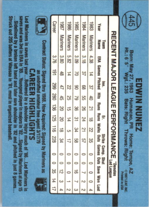 thumbnail 89  - 1988 Donruss Baseball (Cards 401-599) (Pick Your Cards)
