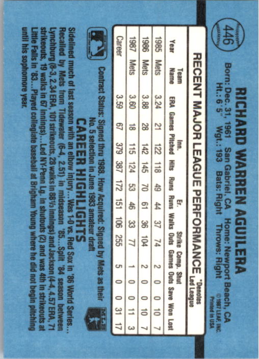 B2120- 1988 Donruss Baseball Cards 249-496 +Rookies -You Pick- 10+ FREE US SHIP - Picture 397 of 497