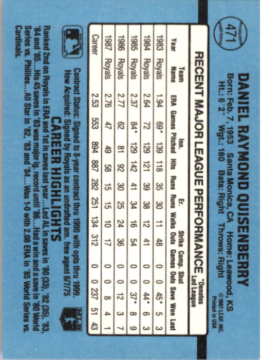 B2120- 1988 Donruss Baseball Cards 249-496 +Rookies -You Pick- 10+ FREE US SHIP - Picture 447 of 497