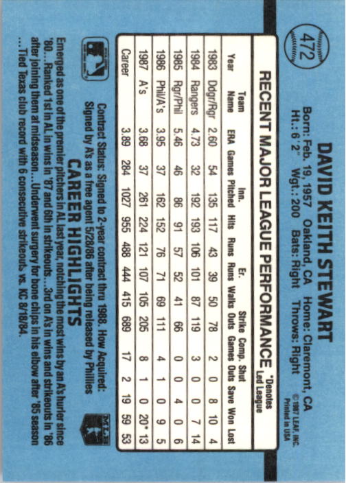 B2120- 1988 Donruss Baseball Cards 249-496 +Rookies -You Pick- 10+ FREE US SHIP - Picture 449 of 497