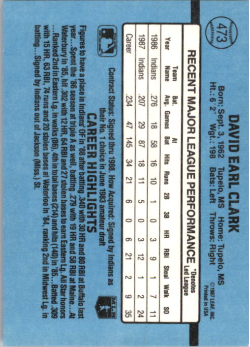 thumbnail 141  - 1988 Donruss Baseball (Cards 401-599) (Pick Your Cards)