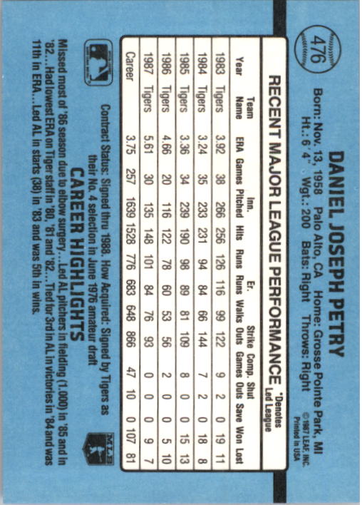 thumbnail 147  - 1988 Donruss Baseball (Cards 401-599) (Pick Your Cards)