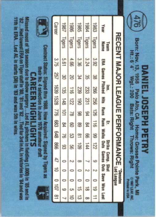 B2120- 1988 Donruss Baseball Cards 249-496 +Rookies -You Pick- 10+ FREE US SHIP - Picture 457 of 497