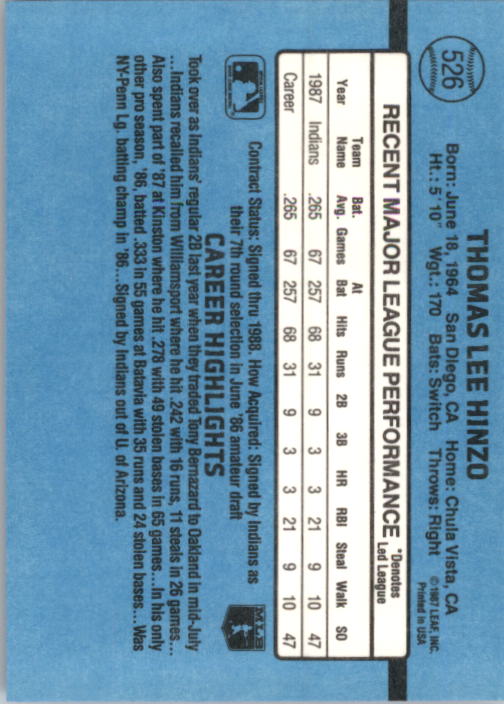 thumbnail 237  - 1988 Donruss Baseball (Cards 401-599) (Pick Your Cards)