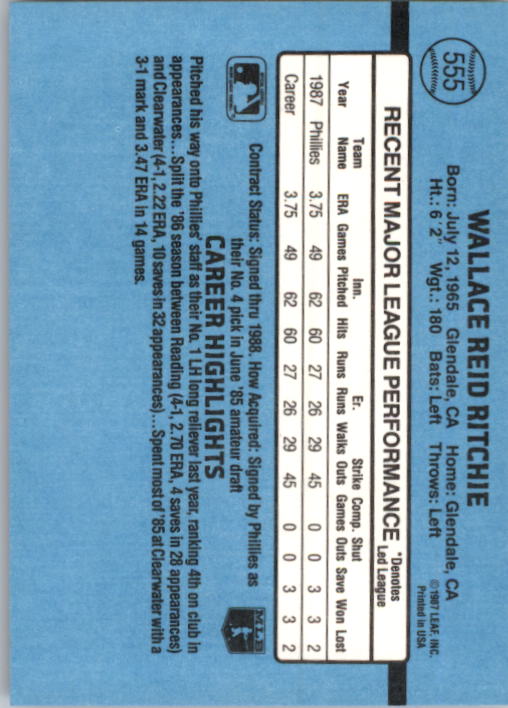 thumbnail 295  - 1988 Donruss Baseball (Cards 401-599) (Pick Your Cards)