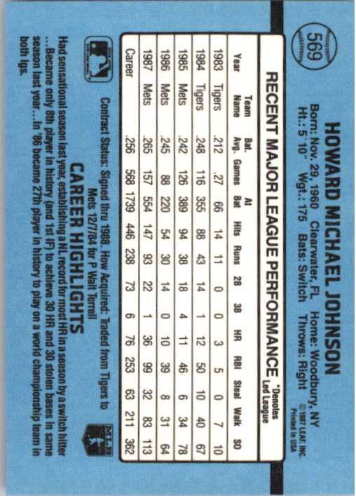thumbnail 323  - 1988 Donruss Baseball (Cards 401-599) (Pick Your Cards)